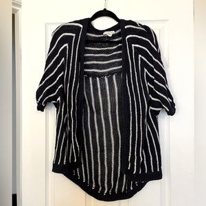 Women’s short sleeve knit cardigan